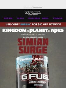 Simian Surge Energy Tub inspired by “Planet of the Apes” Is here!