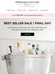 Sitewide Best Sellers Sale Ends Today!