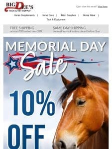 Sitewide Savings! Memorial Day Flash Deal