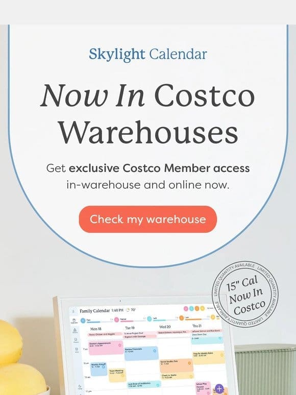 Skylight Calendar is now in-warehouse at Costco!