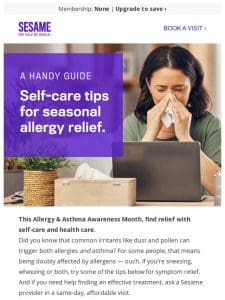 Sneezin’ season is here: Our tips for allergy relief