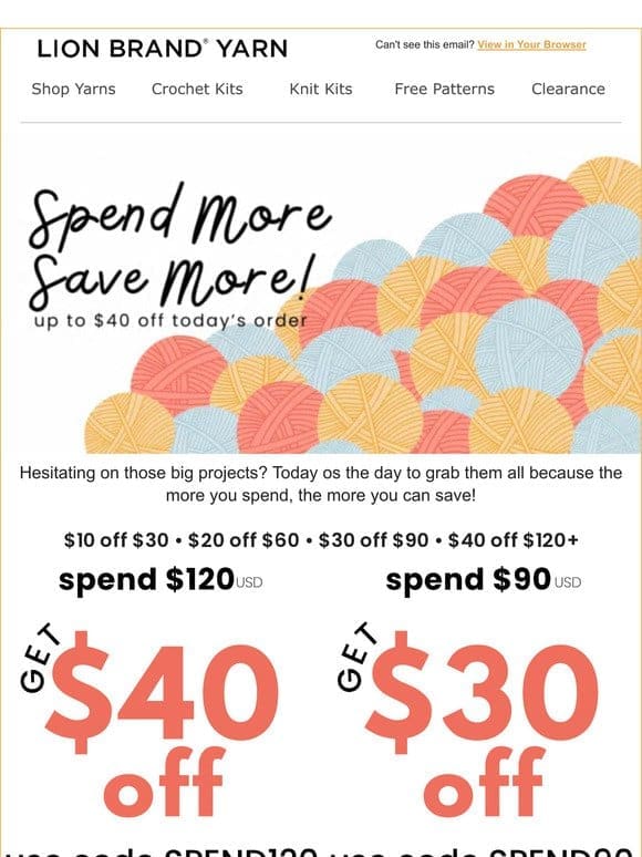 Spend More & Save More!