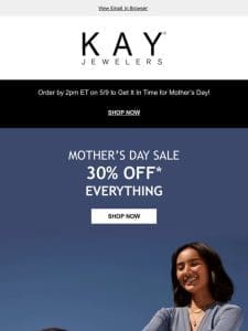 Spoil Mom with 30% OFF Gifts