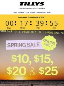 Spring Sale   Ends Today