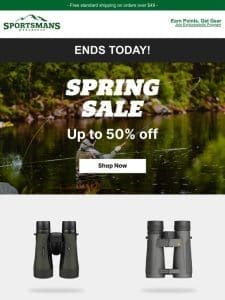 Spring Sale Last Call – Up to 50% Off