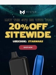 Star Wars Day | 20% OFF Sitewide!