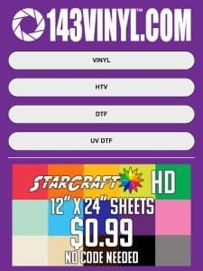 StarCraft HD 12″ x 24″ Sheets for Only $0.99! ?