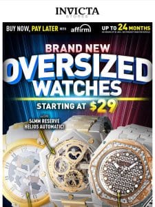 Starting At $29 Big Watches， BIGGER DEALS❗️