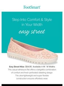 Step Into Comfort & Style In Your Width