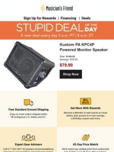 Stupid Deal of the Day now available!