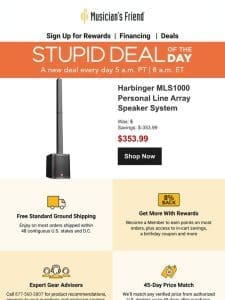 Stupid Deal of the Day now available!