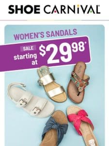 Summer Essentials: Sandals from $29.98 ??