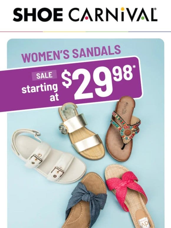 Summer Essentials: Sandals from $29.98 ??