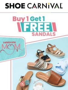 Summers best deal: BOGO Free Sandals!