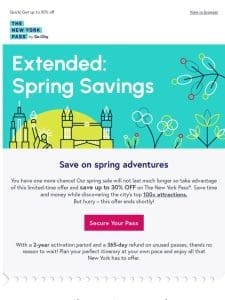 ? ?Surprise Spring Sale Extension