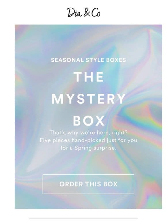 Surprise Yourself with The Mystery Box! ✨