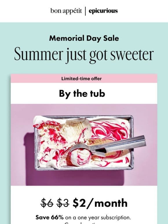 Sweet summer savings