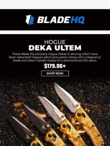 The Hogue Deka in Ultem is back!