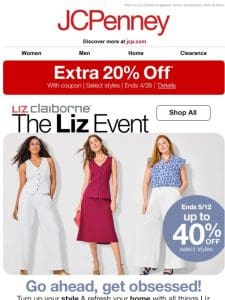 The Liz Event: Up to 40% Off + Extra 20% Off