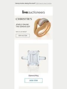 The Luxe Edit | Gems from Christie’s + Freeman’s | Hindman