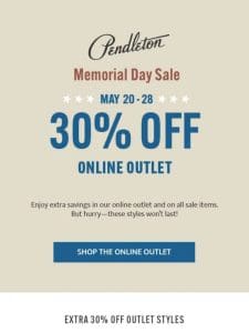 The Memorial Day Sale is here