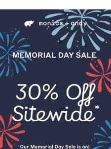 The Memorial Day Sale starts NOW