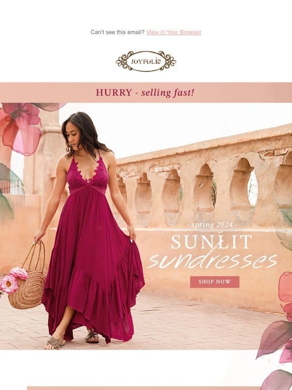 The NEW Sunlit Sundresses Collection is selling FAST ?