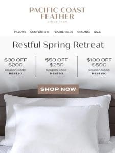 The Restful Spring Retreat Ends Soon