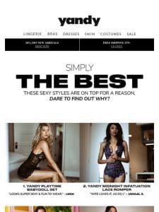 The Top Lingerie & Swimwear… Chosen By You!