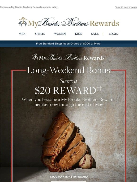 The long weekend is here! Time to earn your $20 REWARD!