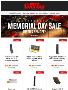 These Memorial Day Deals You Don’t Want To Miss | ATI Schmeisser S60 AR-15 60rd Mag for $36