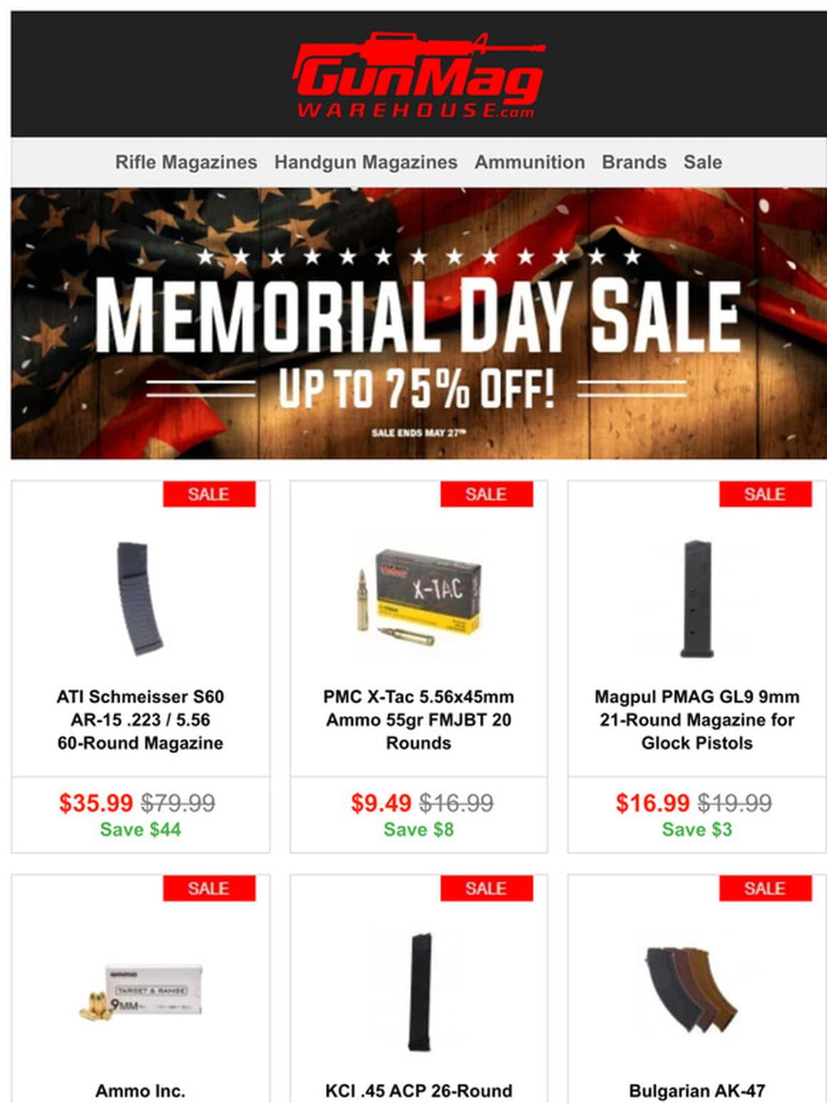 These Memorial Day Deals You Don’t Want To Miss | ATI Schmeisser S60 AR-15 60rd Mag for $36