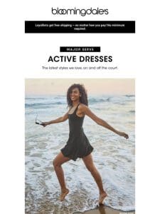 These active dresses are a serve