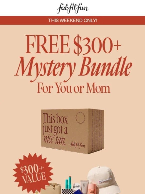 This weekend only – Free $300 Mystery Bundle