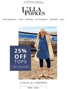 Tick Tock 25% on Tops Ends at Midnight