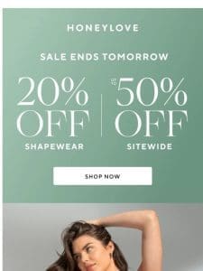 Time’s running out for 50% OFF sitewide