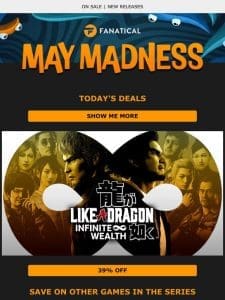 Today only: Like a Dragon: Infinite Wealth for 39% off!