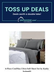 Toss-Up Deals – 72% OFF 6-Piece CoolMax Ultra-Soft Sheet Set by Kathy Ireland®