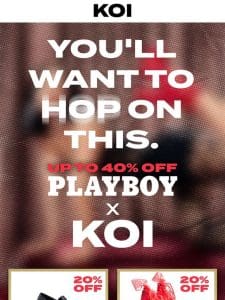 Up to 40% OFF Playboy X KOI