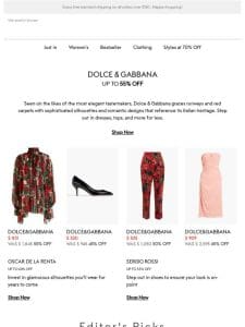 Up to 55% off — Dolce & Gabbana
