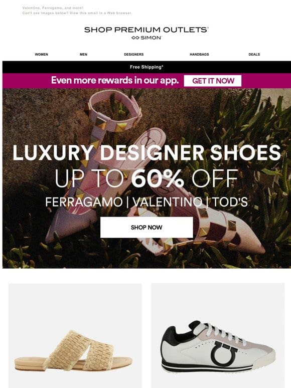 Up to 60% Off Designer Shoes