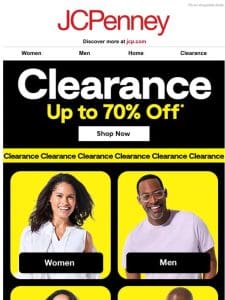Up to 70% Off Clearance? It’s in the bag