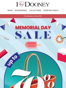 Up to 70% Off—Memorial Day Savings!