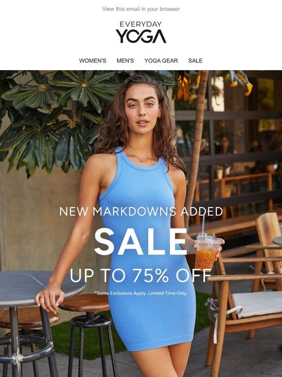 Up to 75% off New Markdowns