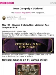 Update #66 from Victorian Mage TTRPG