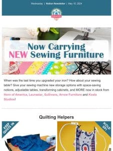 Upgrade your Sewing Space: NEW in space savers， storage and MORE!