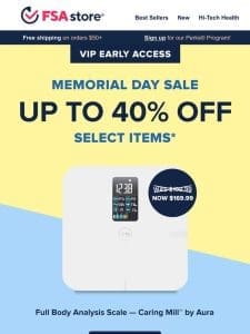 VIP early access: Up to 40% OFF!