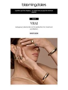 VRAI is now at Bloomingdale’s