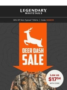 Valued Customer 24hr DEER DASH SALE: 35% OFF Men’s Long Sleeve T-Shirt!