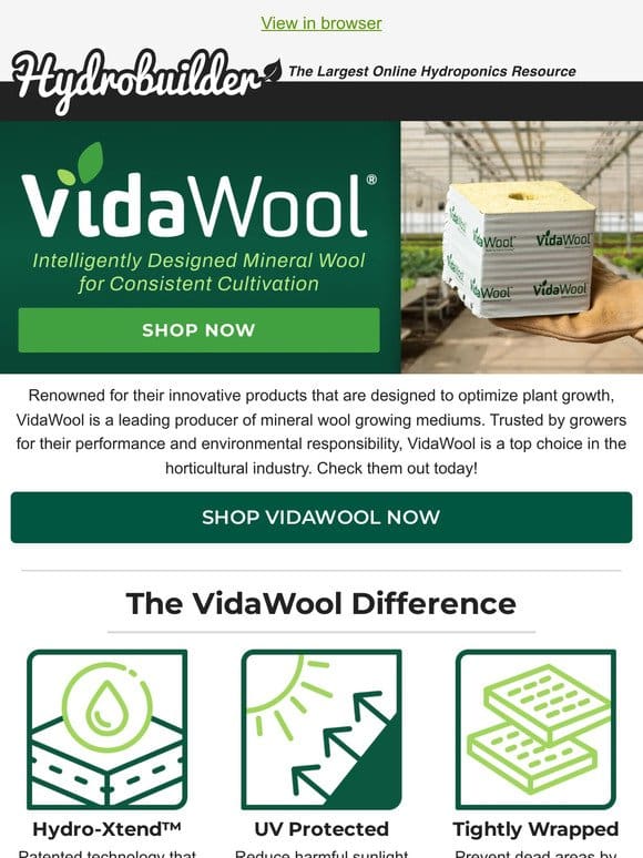 VidaWool®  Cultivate with Confidence